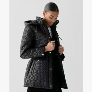 Quilted Spade Flower Coat